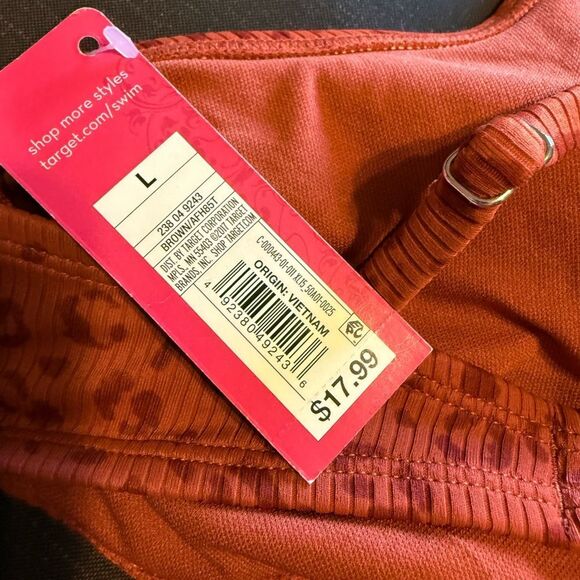 Target Orange Leopard Print Bikini - Picture 5 of 5